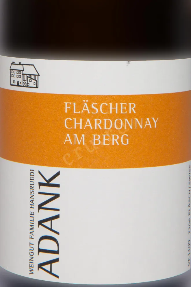 Этикетка Adank Flascher Chardonnay am Berg AOC Graubunden 2023 0.75 л