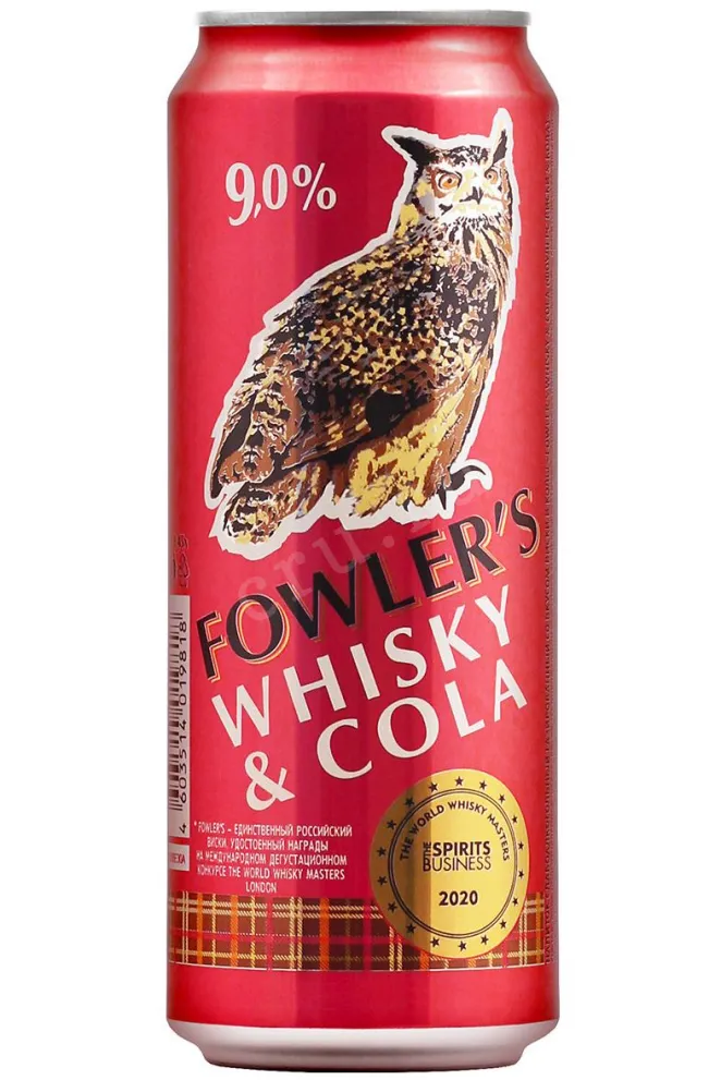 Напиток Fowler’s Whisky&Cola  0.45 л