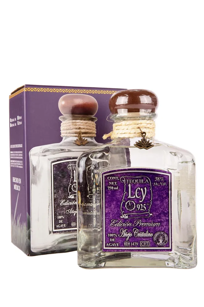 Текила Ley 925 Anejo Cristalino Premium in gift box  0.75 л