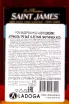 Контрэтикетка Saint James Agricole Tres Vieux 12 years in gift box 0.7 л