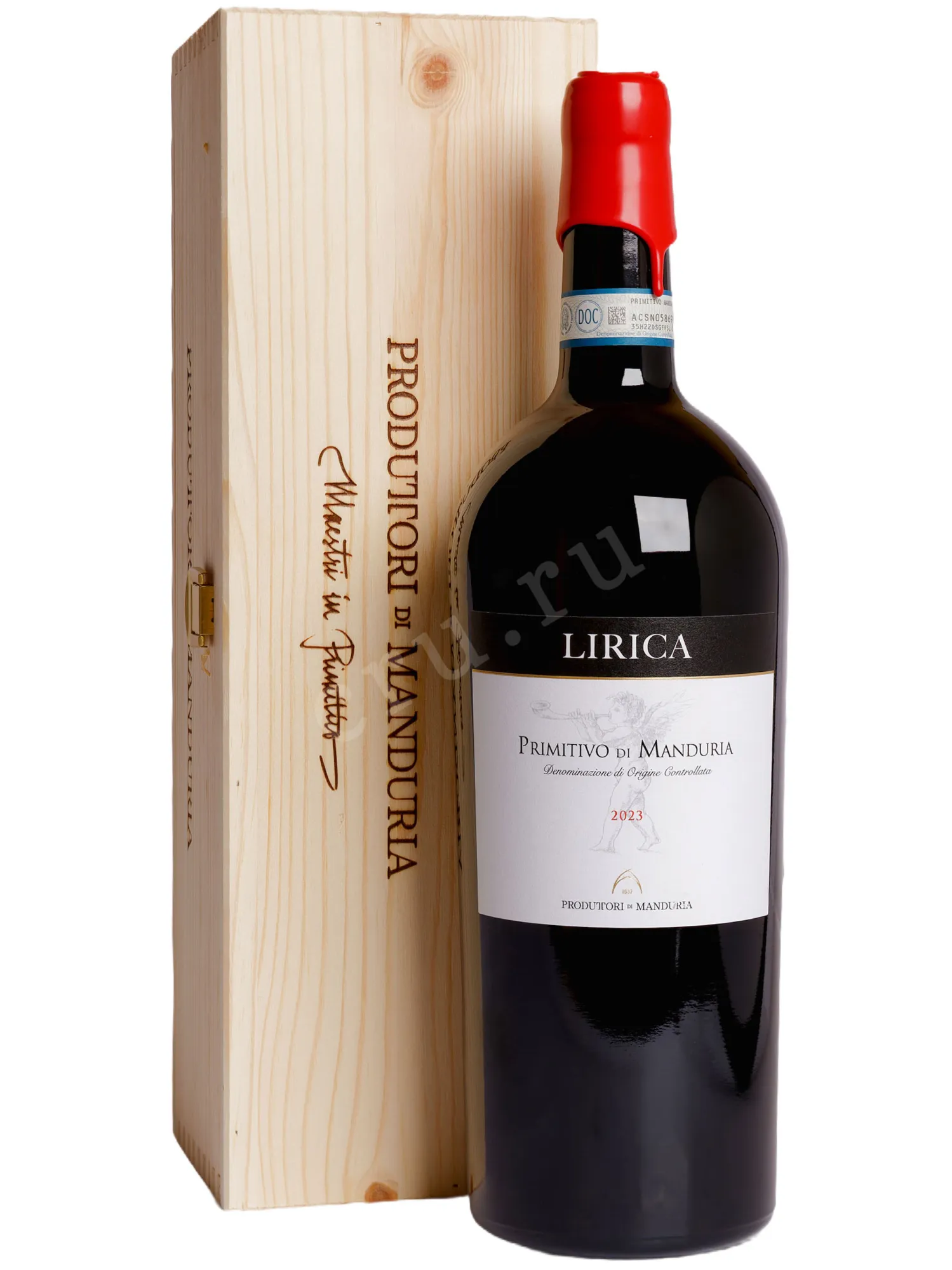 Фото — Вино Lirica Primitivo di Manduria in gift box 2023 1.5 л