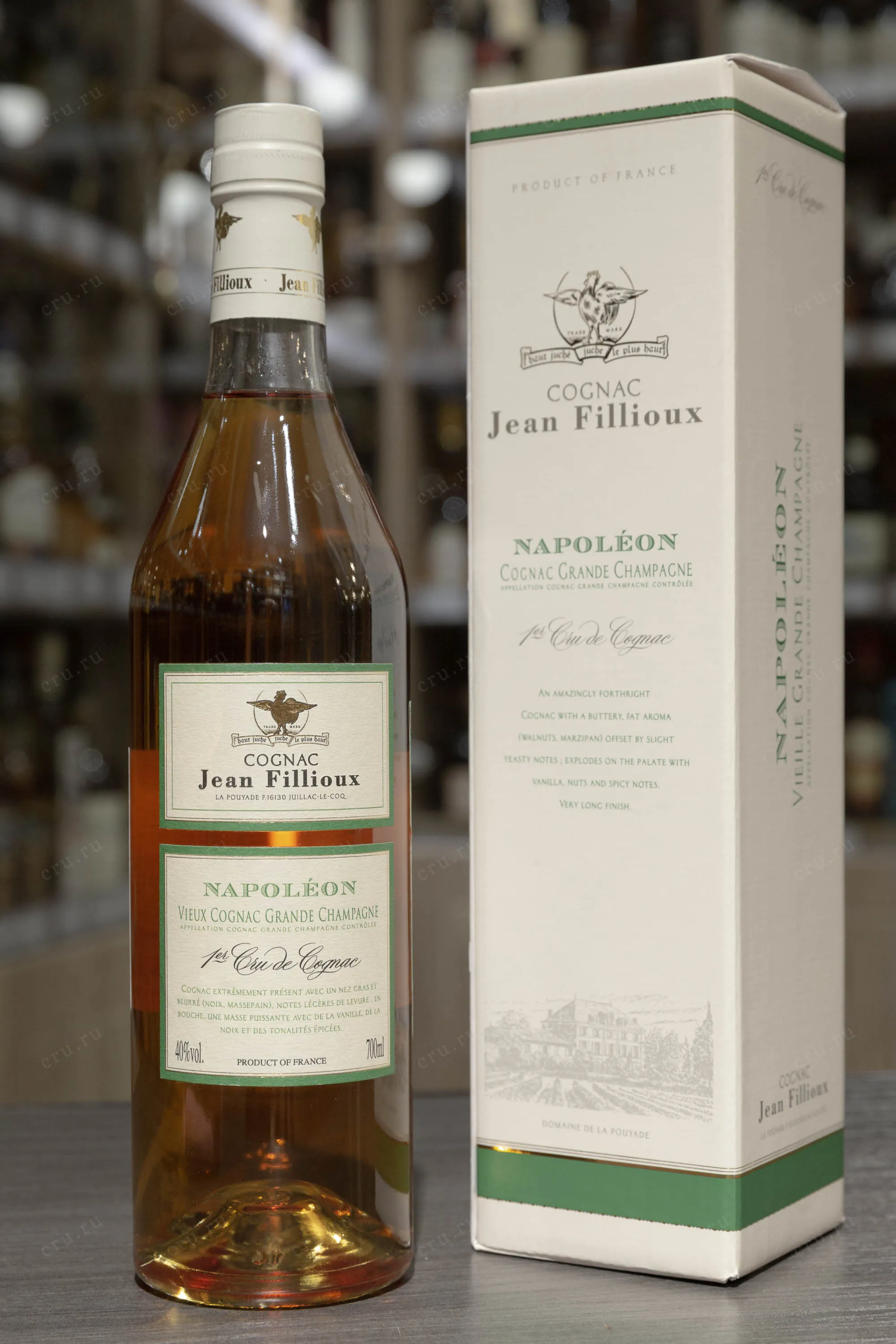 Jean Fillioux Napoleon Vieux Cognac Grande Champagne Premier Cru