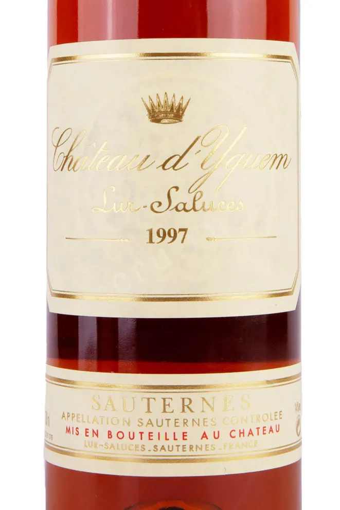 Этикетка Chateau d'Yquem Sauternes 1997 0.75 л