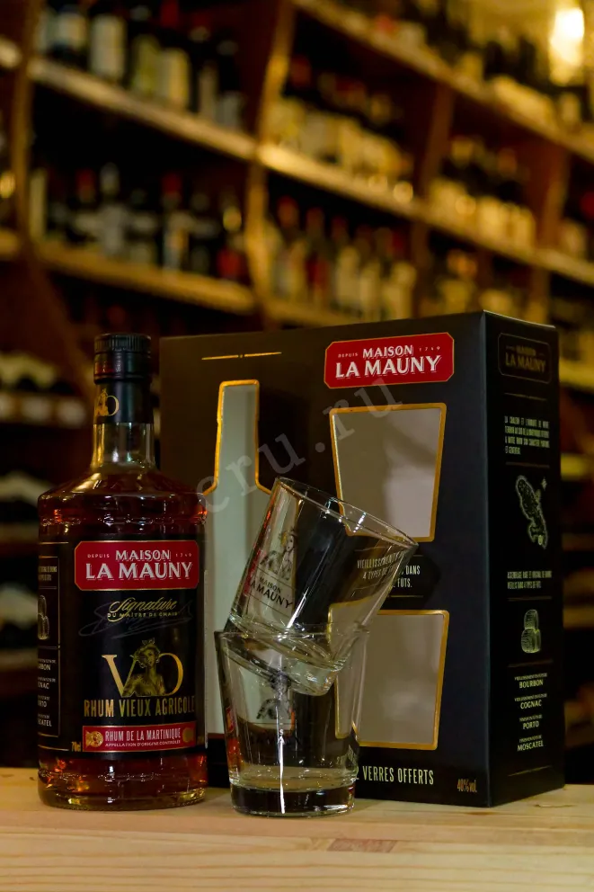 В магазине Крю Профи La Mauny Vieux Agricole VO in gift box with glasses 0.7 л