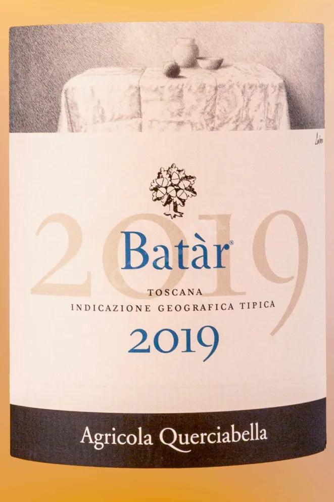Этикетка Querciabella Batar Toscana in gift box 2019 1.5 л
