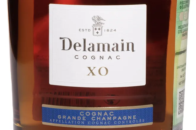 Этикетка Delamain XO Grande Champagne in gift box 2014 0.7 л