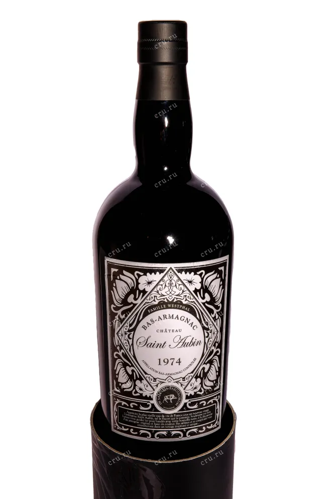В тубе Арманьяк Saint Aubin Bas-Armagnac 1974 in tube