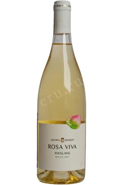 Вино Агора Вайнери Роза Вива Рислинг 2024 0.75 л