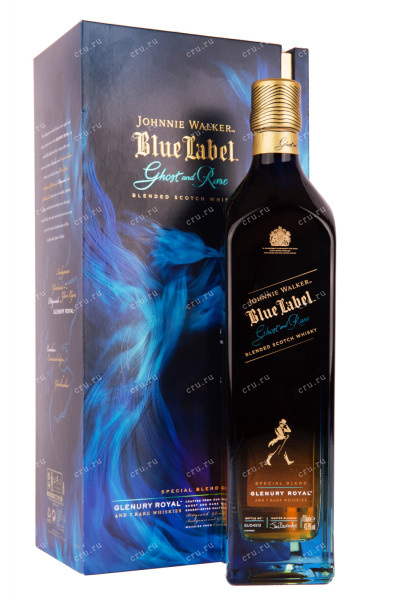 Виски Johnnie Walker Blue Label Ghost and Rare Glenury Royal with gift box  0.7 л