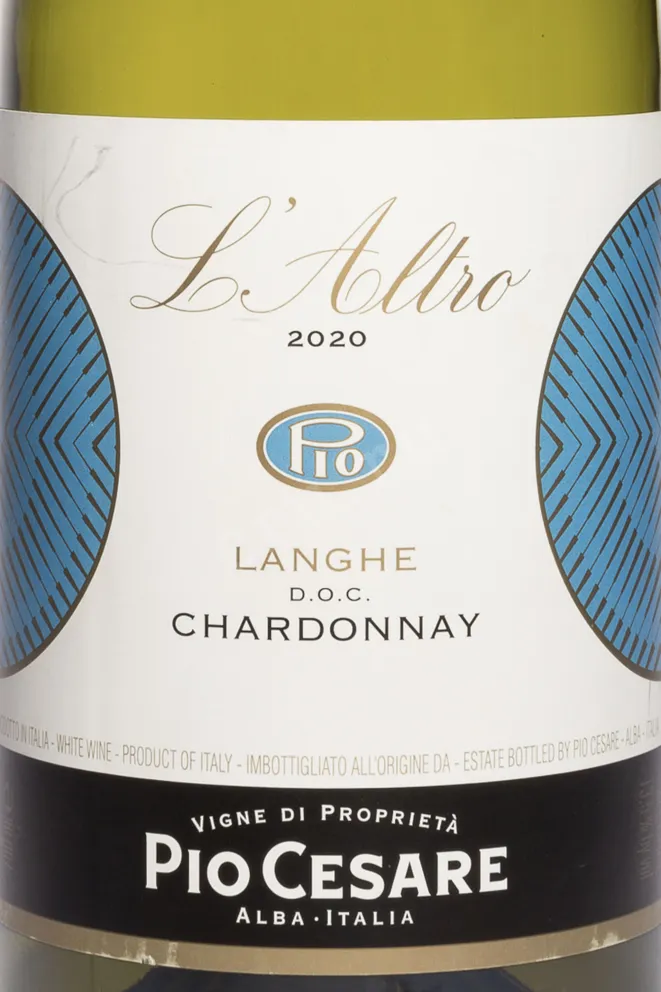 Этикетка L'Altro Langhe Chardonnay 2020 0.75 л