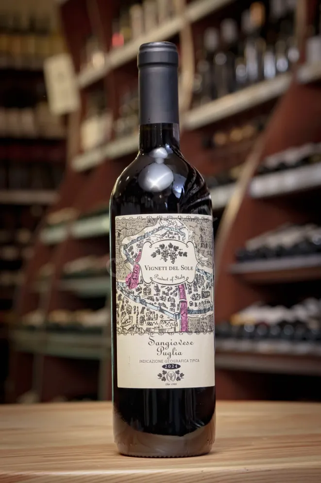 В магазине Крю Профи Vigneti Del Sole Sangiovese Puglia IGT 2024 0.75 л