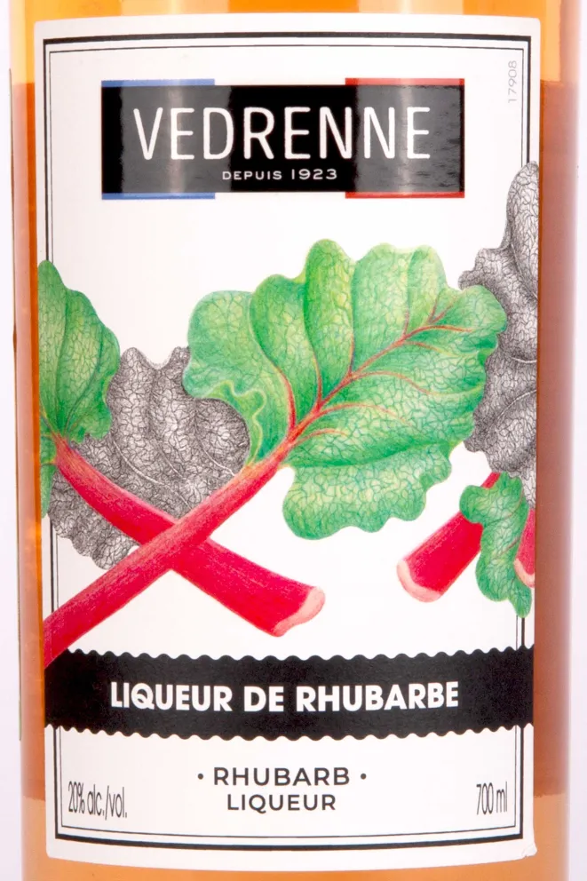 Этикетка Vedrenne Rhubarbe 0.7 л