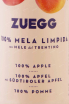 Этикетка Zuegg Apple 0.2 л