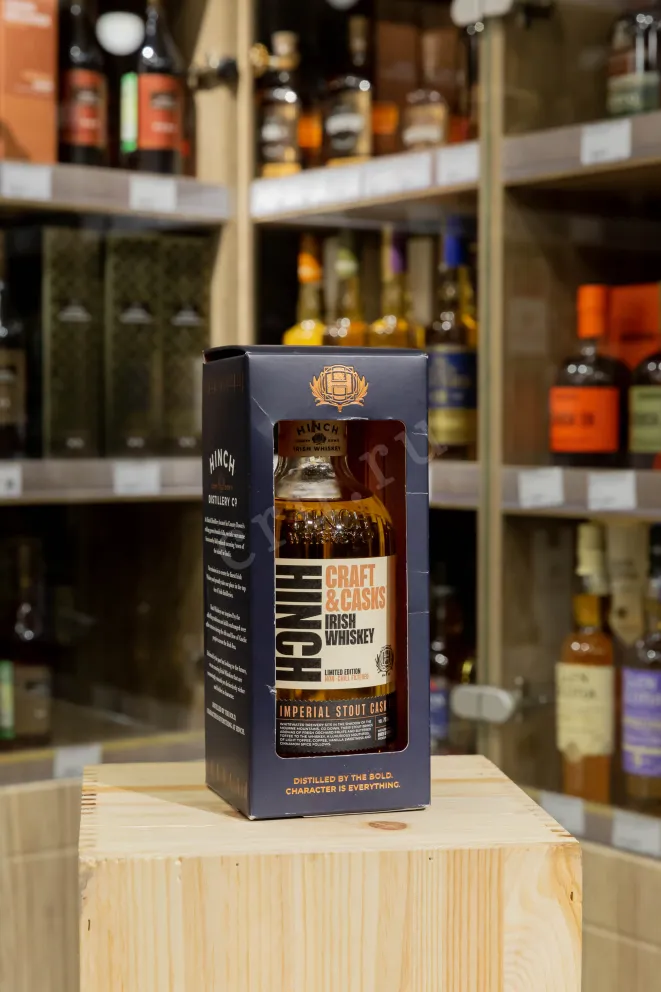 В магазине Крю Профи Hinch Irish Whiskey Craft & Casks Imperial Stout Cask Finish in gift box 0.7 л