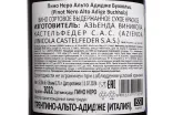 Контрэтикетка Castelfeder Buchholz Pinot Nero Sudtirol Alto Adige DOC 2022 0.75 л