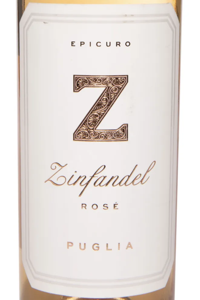 Этикетка Epicuro Zinfandel Rose Puglia IGP 2023 0.75 л