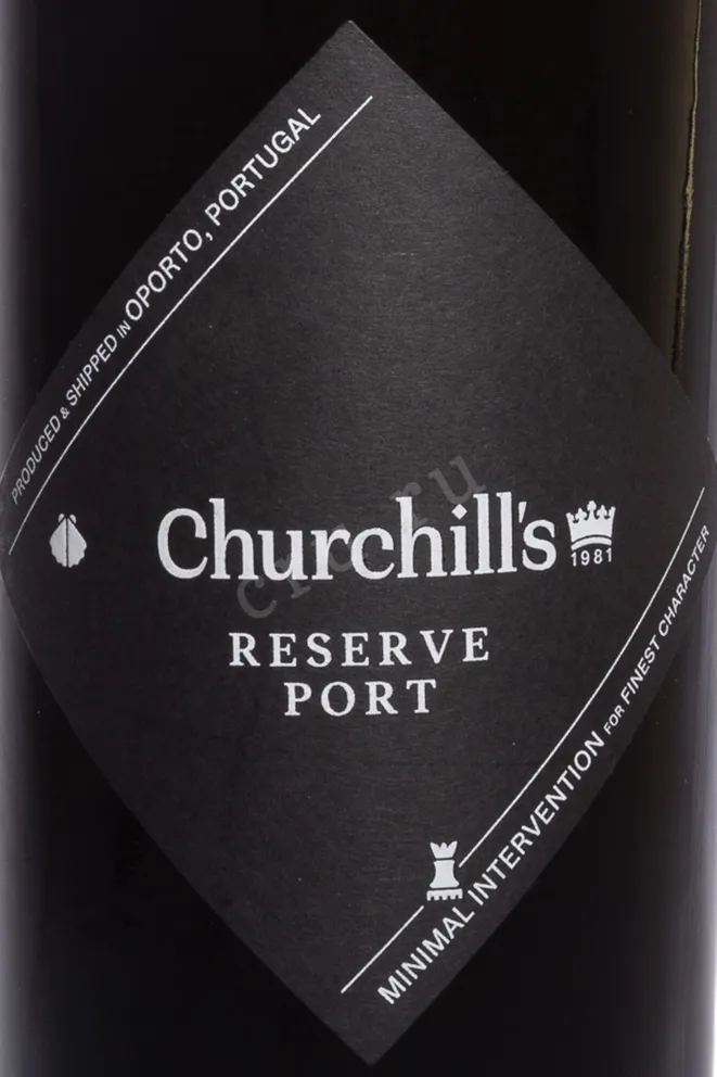 Этикетка Churchills Reserve 2019 0.75 л