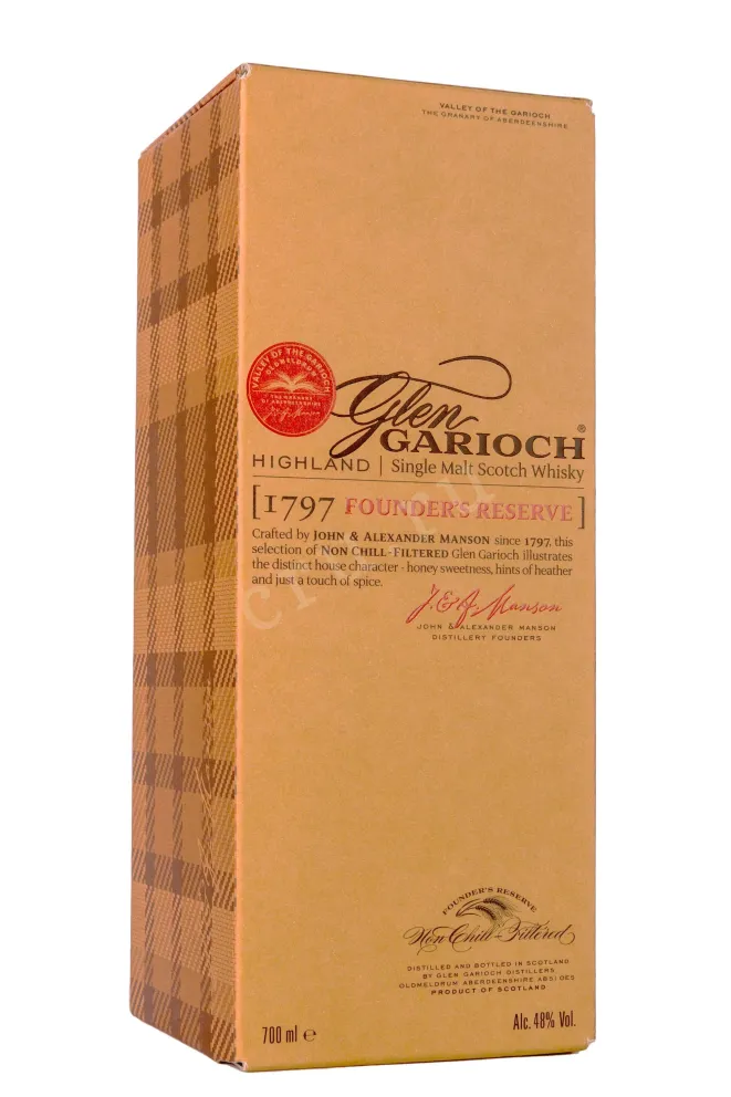 Подарочная коробка Glen Garioch 1797 Founders Reserve in gift box 0.7 л