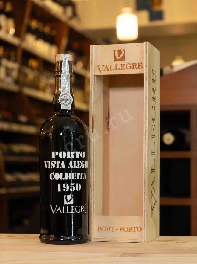 В магазине Крю Профи Vista Alegre Porto Сolheita Vallegre in wooden box 1950 0.75 л