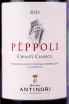Этикетка Antinori Peppoli Chianti Classico 2023 0.75 л