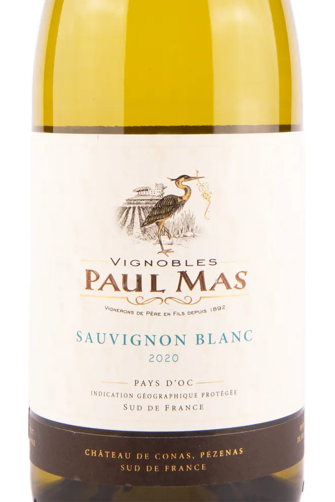 Этикетка вина Paul Mas Sauvignon Blanc 0.75 л