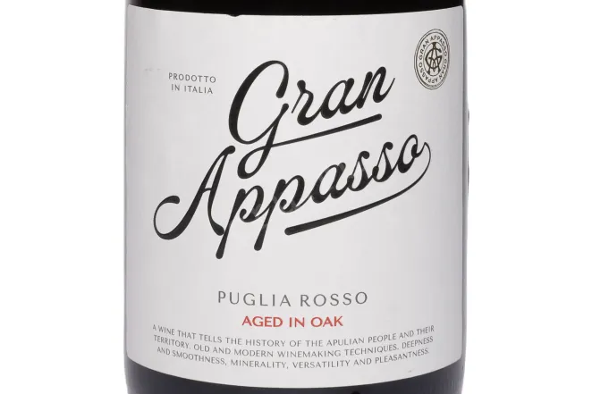 Этикетка Gran Appasso Puglia 2022 0.75 л