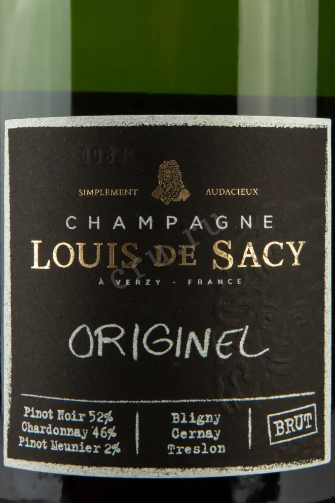 Этикетка Louis de Sacy Originel 0.75 л