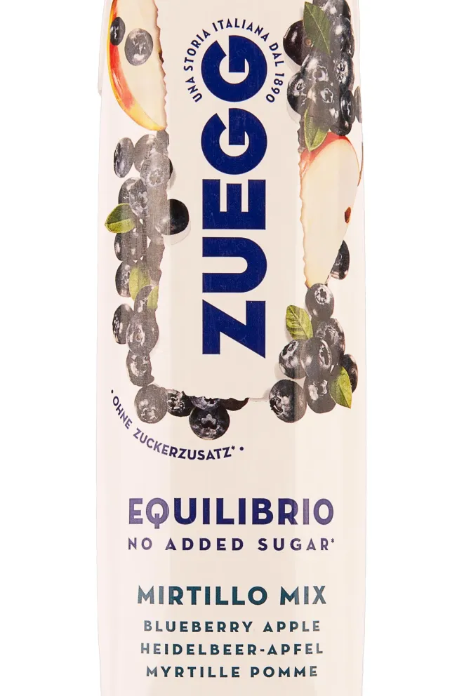 Этикетка Zuegg Equilibrio Mirtillo mix no added sugar 1 л