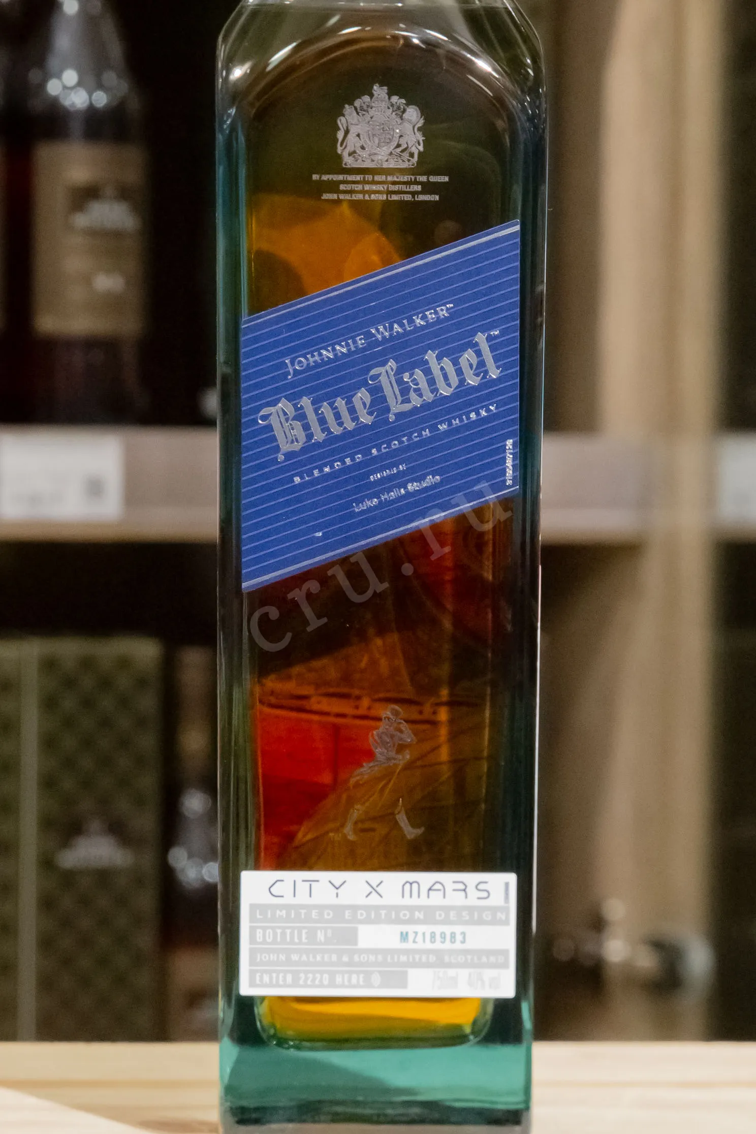 Johnnie Walker Blue Label City X Mars in gift box 0.75 л купить
