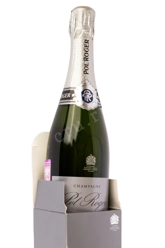 Подарочная коробка игристого вина Pol Roger Pure 0.75 л