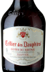 Этикетка Cellier des Dauphins Cotes du Rhone Prestige red dry 2018 0.75 л