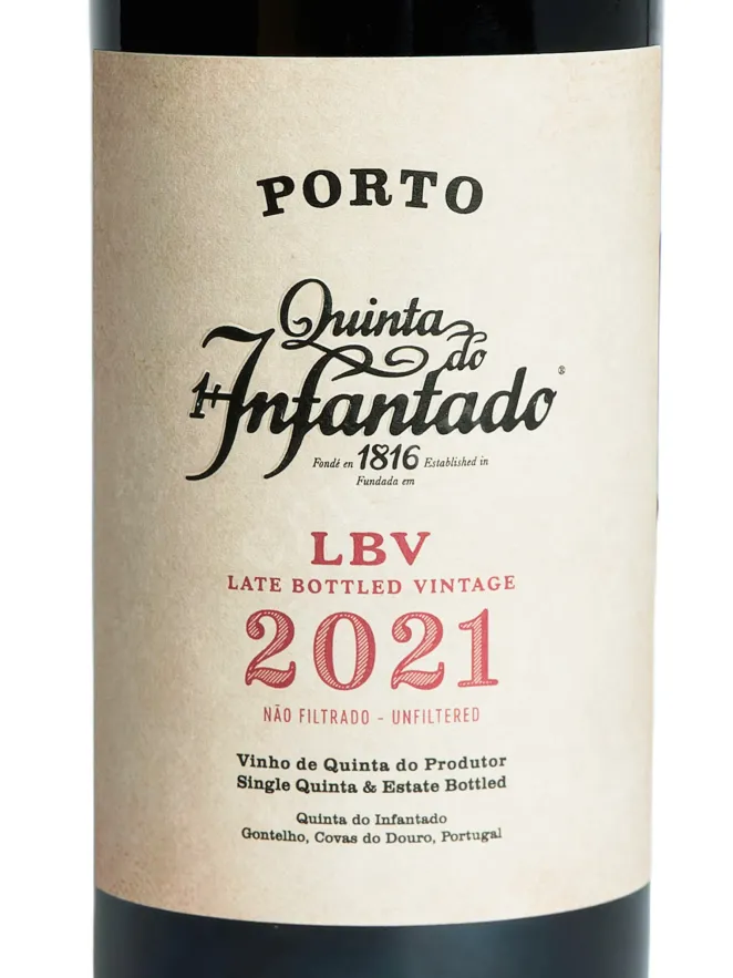 Этикетка Porto LBV Quinta do Infantado gift box 2021 0.75 л
