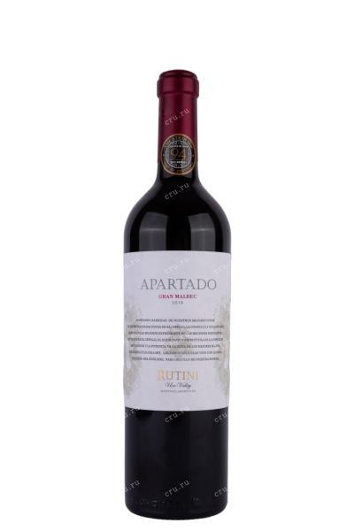 Вино Gran Malbec Rutini Mendoza Apartado 2019 0.75 л