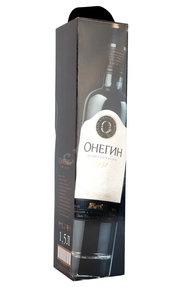 Подарочная упаковка водки Онегин 1,5 л
