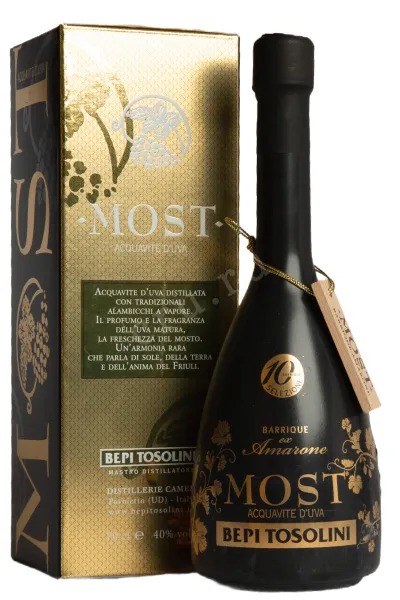 Дистиллят Bepi Tosolini Most Barrique ex Amarone in gift box  0.7 л