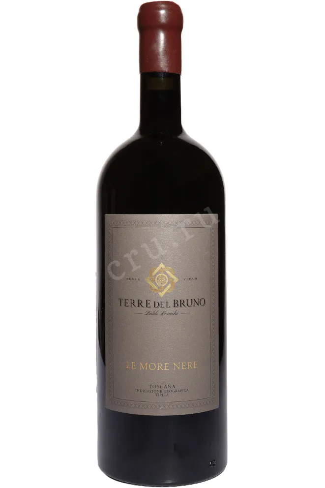 Бутылка Terre del Bruno Le More Nere Toscana IGT in wooden box 2021 1.5 л