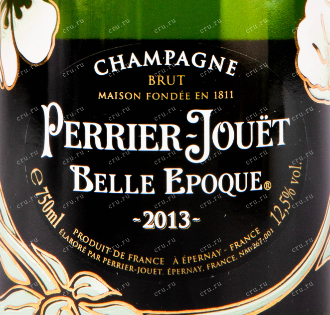 Этикетка игристого вина Perrier-Jouet Belle Epoque 2014 0.75 л