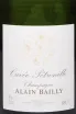 Этикетка Alain Bailly Cuvee Petronille in gift box 2020 0.75 л