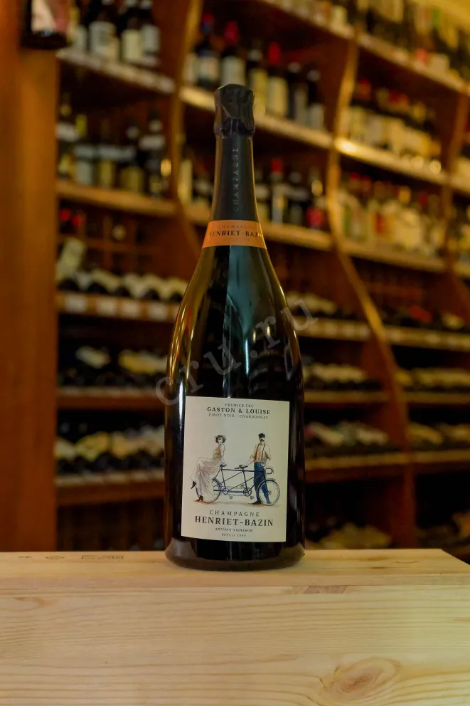 В магазине Крю Профи Henriet-Bazin Gaston & Louse Pinot Noir Chardonney Premier Cru 2019 1.5 л