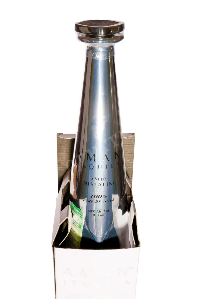 Текила Aman Cristalino Anejo in gift box  0.7 л