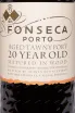 Этикетка Fonseca Tawny Port 20 Years Old in tube 2003 0.75 л