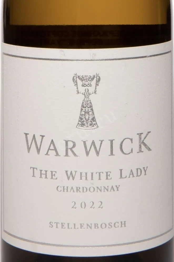 Этикетка Chardonnay White Lady Stellebosch Warwick 2022 0.75 л