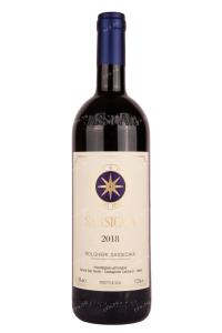 Вино Sassicaia 2018 0.75 л