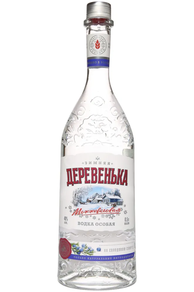 Водка Зимняя Деревенька Можжевеловая  0.5 л