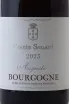 Этикетка Comte Senard Auguste Bourgogene AOC 2023 0.75 л