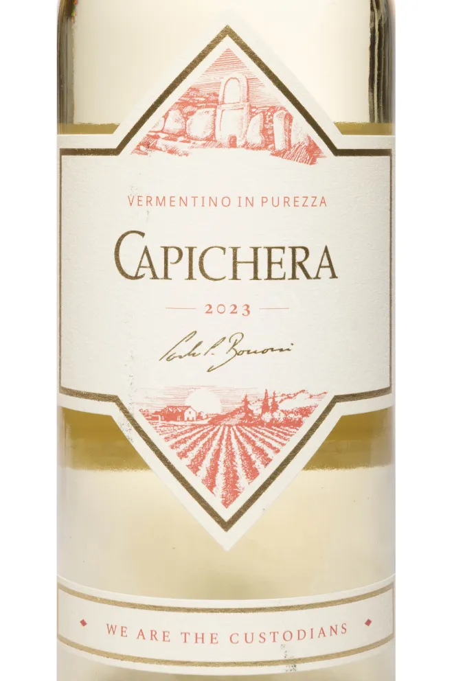 Этикетка Capichera 2023 0.75 л