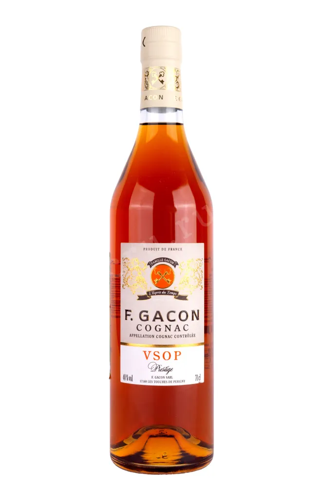 Бутылка F.Gacon VSOP Prestige 4 years gift box 0.7 л