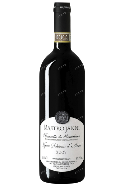 Вино Mastrojanni Vigna Schiena d`Asino Brunello di Montalcino 2007 0.75 л