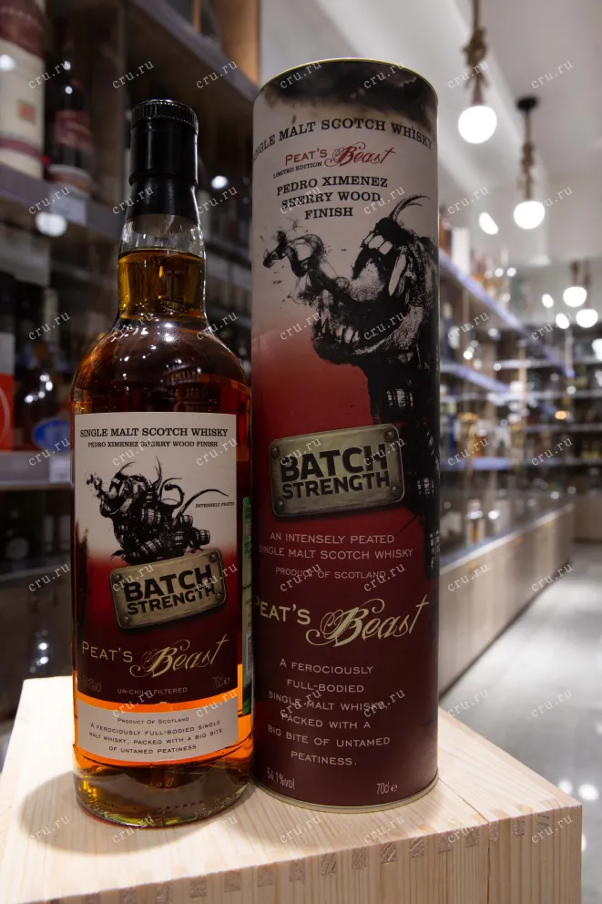 В магазине Крю Профи Peat's Beast Single Malt Batch Strength in tube 0.7 л