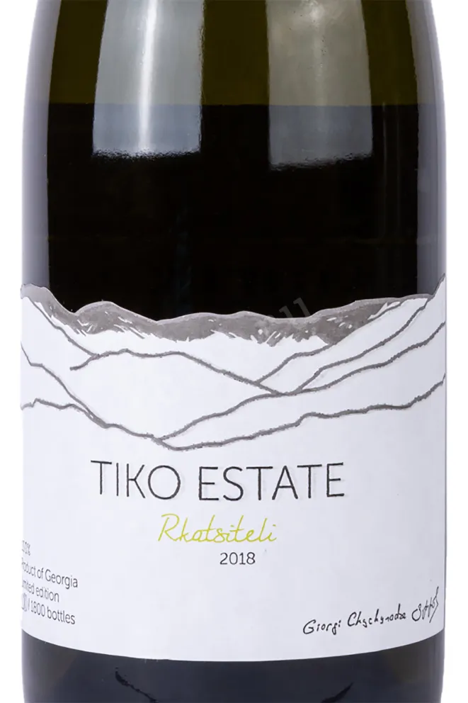 Этикетка Rkatsiteli Tiko 2018 0.75 л
